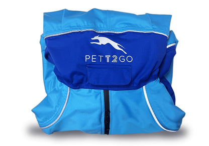 Dog Breathable Raincoat With Legs - Sky Blue - PETT2GO